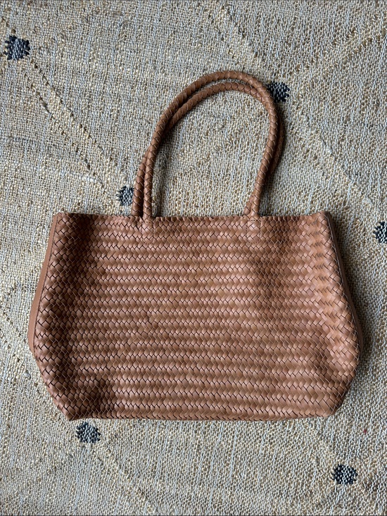 Madewell Handbags - Madewell Woven Leather Tote in Brown